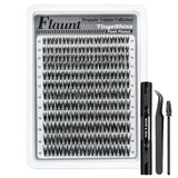 132pcs Wispy 8-16mm Mixed Lengths Lash Clusters with Bond Seal, Tweezer & Brush