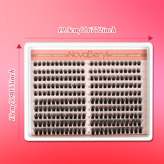 240pcs Fluffy/wispy Lash Clusters kit with 10-16mm Mixed Lengths