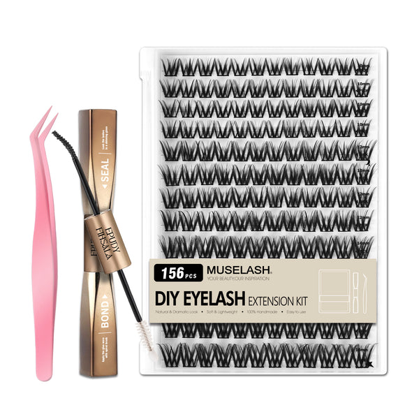 156pcs Wispy/MangaLash Clusters kit with 10-18mm Mixed Lengths