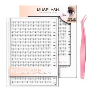228PCS Natural Self-Adhesive Bottom Lash Clusters
