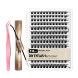 156pcs Wispy/Volume Lash Clusters kit with 10-18mm Mixed Lengths
