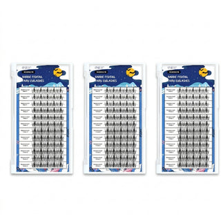 180pcs Spiky/Natural Lash Clusters Kit with 8-12mm Mixed Lengths