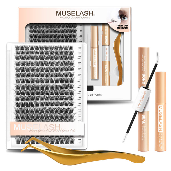 204pcs Fluffy Lash Clusters kit with 8-16mm Mixed Lengths