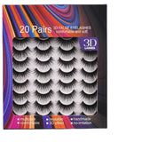 20pairs Fluffy/Volume lashes with brush