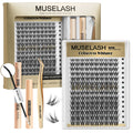 140pcs Natural/wispy Lash Clusters kit with 8-16mm Mixed Lengths