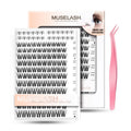 110pcs Natural Self-Adhesive False Eyelashes with 10-16mm Mixed Lengths and 24pcs 6mm Bottom Lashes