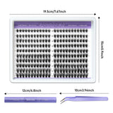 240pcs Fluffy/wispy Lash Clusters kit with 10-16mm Mixed Lengths