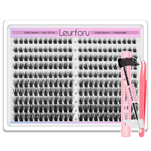 240pcs Fluffy/wispy Lash Clusters kit with 10-16mm Mixed Lengths