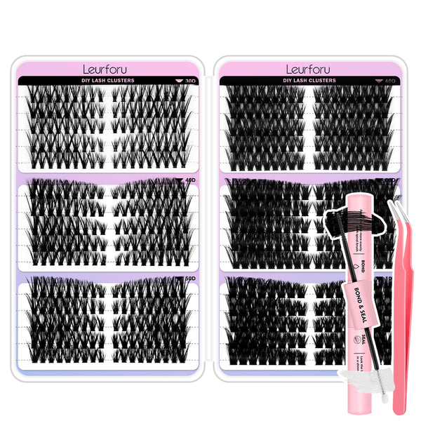 540pcs Pre mapped Lash Clusters kit with 8-16mm Mixed Lengths