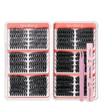 530pcs Fox-Style False Eyelash Extension , 8–16 mm Mixed Lengths, Various Sizes, With Tools