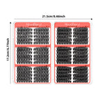 530pcs Fox-Style False Eyelash Extension , 8–16 mm Mixed Lengths, Various Sizes, With Tools