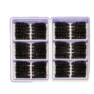 120pcs Spider-Style Eyelash Extensions, Manga Style, Mixed Lengths 10–16 mm with tools
