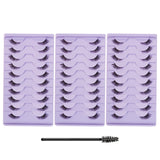 30 Pairs Natural lashes with brush