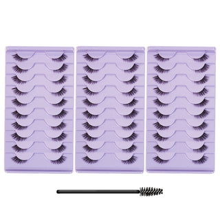 30 Pairs Natural lashes with brush