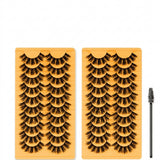 20 Pairs Fluffy/Volume lashes with brush
