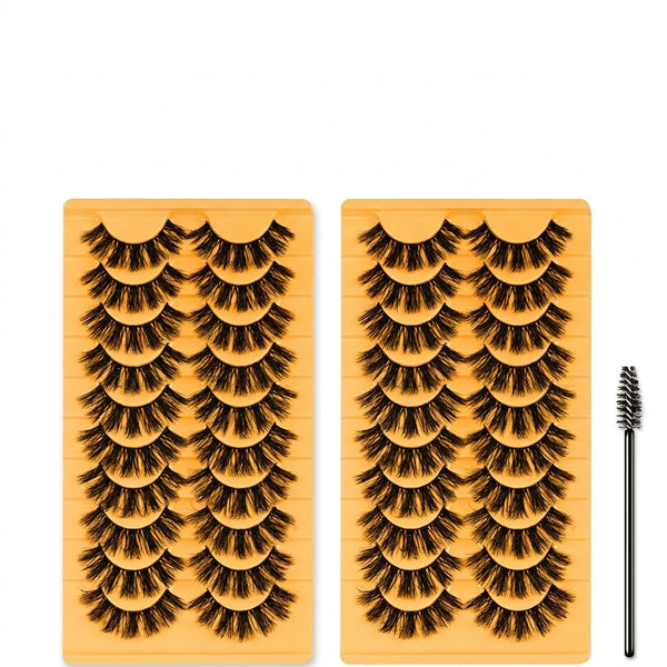 20 Pairs Fluffy/Volume lashes with brush