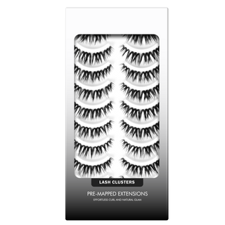 10 Pair Spiky strip lashes