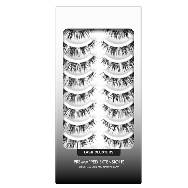 10 Pair wispy strip lashes