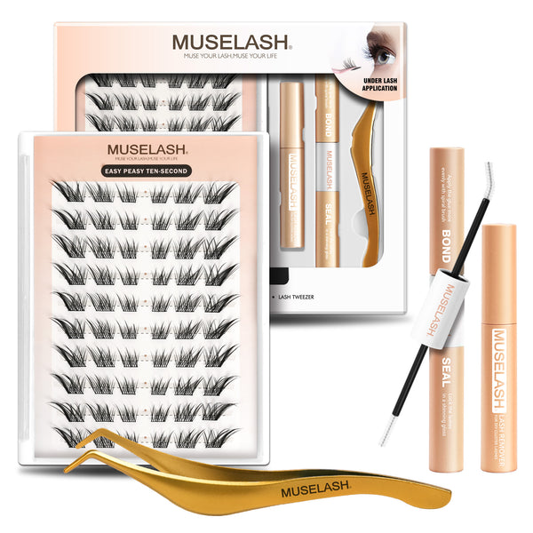 60pcs Natural/wispy Lash Clusters kit with 12-14mm Mixed Lengths