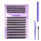 156pcs Self-Adhesive False Eyelashes, 8–16 Mixed Lengths