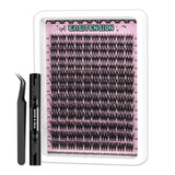 140PCS Volume 10-18mm Mixed Lengths Lash Cluster Extensions with bond and seal