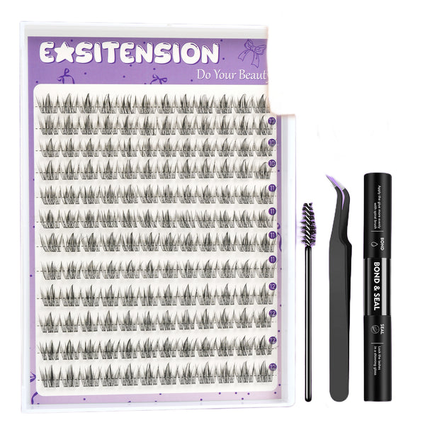 144pcs spiky style eyelash extension 8-16mm lashes Mixed Lengths Lash Clusters
