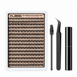 168PCS Spiky 10-16mm Mixed Lengths Lashes with Bond and Seal