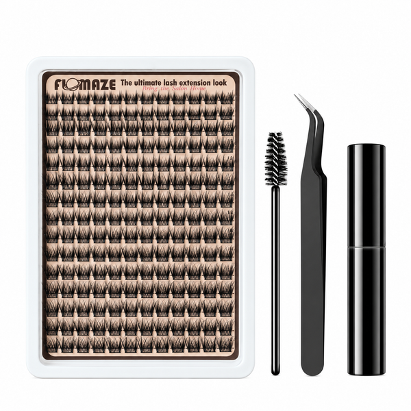 168PCS Spiky 10-16mm Mixed Lengths Lashes with Bond and Seal