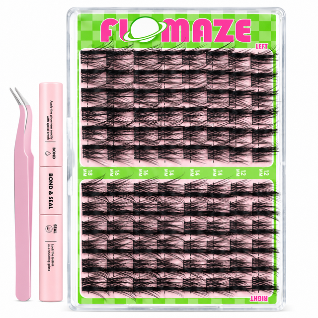 96PCS Spiky Volume Lashes with Bond and Seal