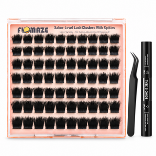 70PCS Extra Volume 14-18mm Mixed Lengths Lashes with Bond and Seal