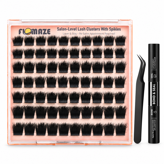 70PCS Extra Volume 14-18mm Mixed Lengths Lashes with Bond and Seal