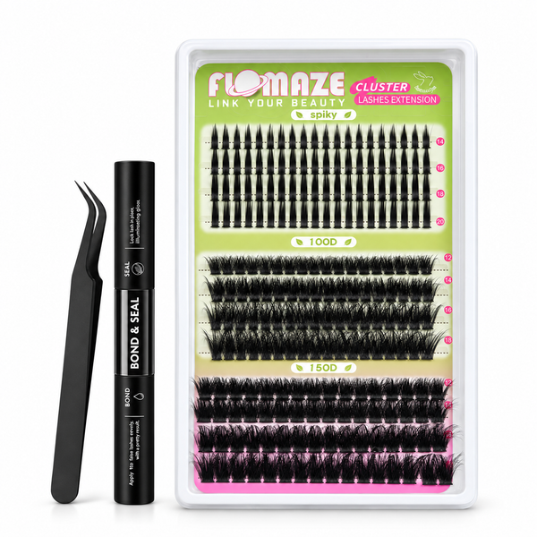 216PCS Spiky Volume Mixed Lengths Lashes with Bond and Seal