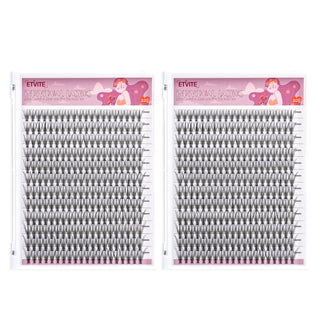 240pcs Natural Lash Clusters Kit with 12-16mm Mixed Lengths