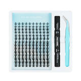 130pcs Spiky 8-16mm Mixed Lengths Lash Cluster Extensions with bond and seal
