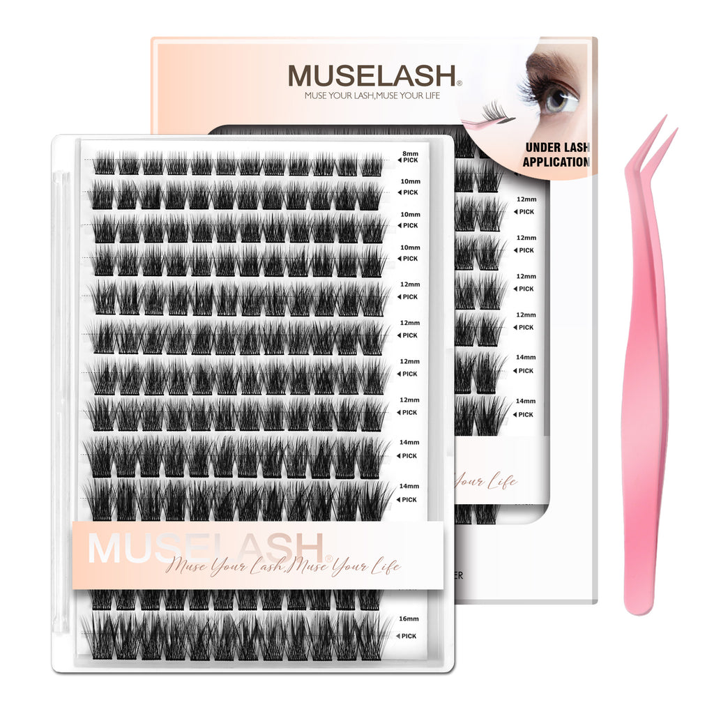 156pcs Fluffy/Wispy Self-Adhesive False Eyelashes with 8-16mm Mixed Lengths