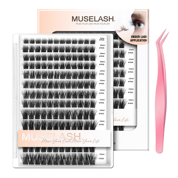 156pcs Fluffy/Wispy Self-Adhesive False Eyelashes with 8-16mm Mixed Lengths