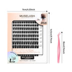 156pcs Fluffy/Wispy Self-Adhesive False Eyelashes with 8-16mm Mixed Lengths