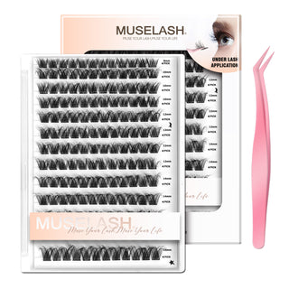 156pcs Fluffy Self-Adhesive False Eyelashes with 8-16mm Mixed Lengths