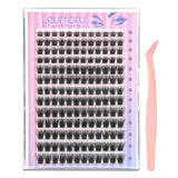 156pcs Fluffy/Volume Self-Adhesive False Eyelashes with 8-16mm Mixed Lengths