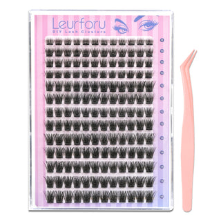 156pcs Fluffy/Volume Self-Adhesive False Eyelashes with 8-16mm Mixed Lengths
