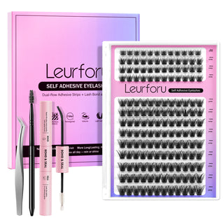 156pcs Fluffy/Volume Self-Adhesive False Eyelashes with 8-16mm Mixed Lengths
