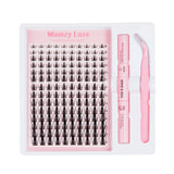 140PCS Spiky 8-18mm Mixed Lengths Lash Cluster Extensions with bond and seal