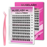 130pcs Wispy/Manga Self-Adhesive False Eyelashes with 8-16mm Mixed Lengths