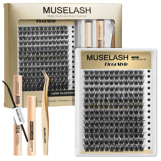 168pcs Fluffy Lash Clusters kit with 8-16mm Mixed Lengths