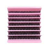 140PCS Natural 8-16mm Mixed Lengths Lash Cluster Extensions
