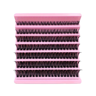140PCS Natural 8-16mm Mixed Lengths Lash Cluster Extensions
