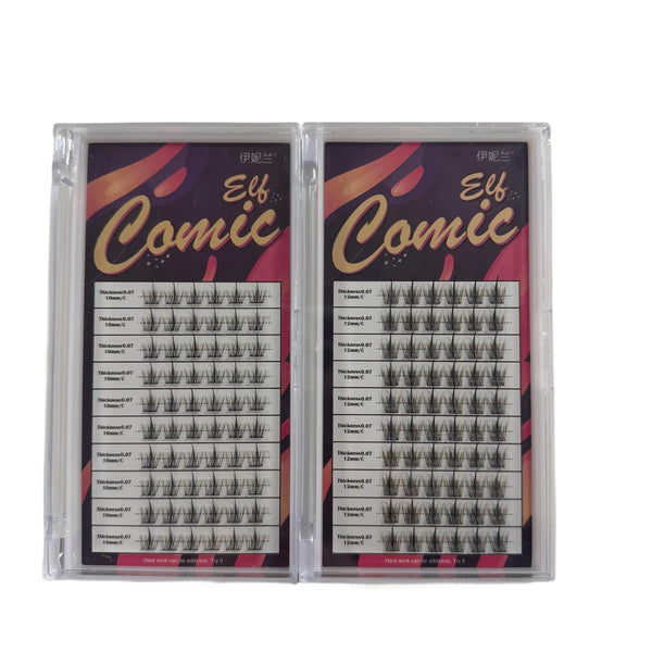 120pcs Spiky Lash Clusters with10-12mm Mixed Lengths