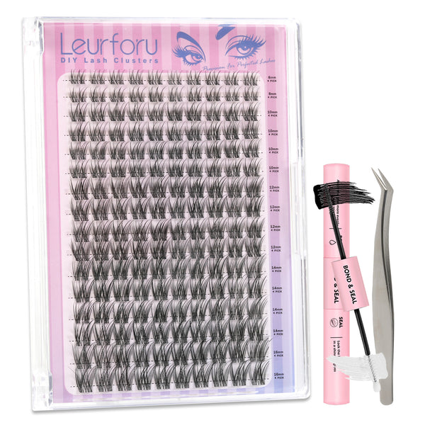 160pcs Wispy/Natural Lash Clusters kit with 8-16mm Mixed Lengths
