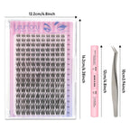 160pcs Wispy/Natural Lash Clusters kit with 8-16mm Mixed Lengths