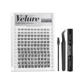 120pcs Natural/Wispy Lashes 100D 8-16mm Mixed Lengths Lash Clusters Kit with bond and seal